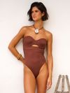 maiô e saia marrom luzon 1941 mos beachwear