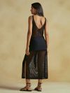vestido midi tricot preto 20519 cia marítima