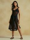 vestido midi tricot preto 20519 cia marítima