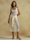 vestido midi tricot off white 20519 cia marítima