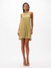 vestido curto zinnia verde 1014 oásis resortwear