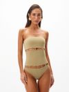 conjunto maiô e saia azaleia verde 0470 oásis resortwear