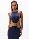 vestido longo verbena azul 1018 oásis resortwear