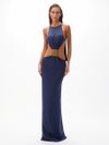 vestido longo verbena azul 1018 oásis resortwear