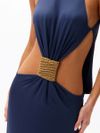 vestido longo verbena azul 1018 oásis resortwear