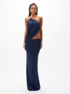 conjunto blusa e saia malva azul 0455 oásis resortwear