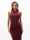vestido longo begônia bordô 1022 oásis resortwear