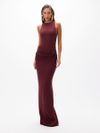 vestido longo begônia bordô 1022 oásis resortwear