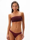 conjunto biquíni e vestido bordô 0473 oásis resortwear