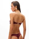 conjunto biquíni e vestido bordô 0473 oásis resortwear