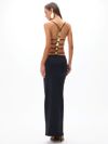 conjunto maiô e saia íris preto 0468 oásis resortwear