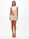 conjunto biquíni e vestido bege 0493 oásis resortwear