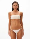 conjunto biquíni e vestido bege 0493 oásis resortwear