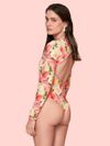 maiô manga longa bela flor 8485302 lua luá