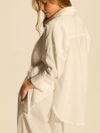 camisa linho off white kennedy 00721 la sirène