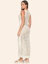 saída de praia longa tricot off white 8505415 lua luá