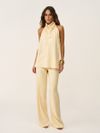 conjunto blusa e calça eva amarelo butter 0379 oasis resortwear