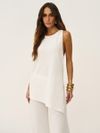conjunto blusa e calça amyra off white 0492 oasis resortwear