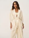 conjunto kimono e top anyra bege 0483 oasis resortwear