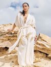 conjunto kimono e calça  bege 0483 oásis resortwear