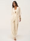 conjunto kimono e calça  bege 0483 oásis resortwear