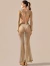 vestido longo soleil dourado S2703 empress