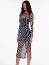 vestido midi jack zebra VE02 triya