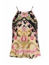blusa e saia floral carpet BL14 triya