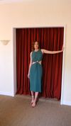 vestido olímpia verde bambu