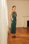 vestido joana linho modernista petróleo