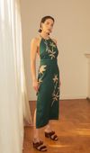 vestido joana linho modernista petróleo