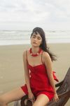blusa amanhecer linho vermelho