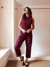 blusa zen burgundy