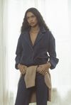 bomber perfeita jeans escuro