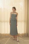 Vestido Midi Sublime Azul Céu