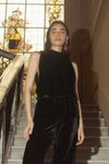 blusa gola veludo