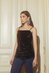 blusa alcinha veludo