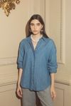 camisa clássica jeans