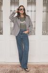calça perfeita jeans escuro