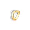 imagem do produto Kit de aneis curvy duo mix de banhos folheado a ouro 18k