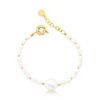 imagem do produto Pulseira Vintage Pearl pérolas folheada a ouro 18k