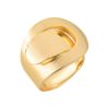 imagem do produto Anel Liso Entrelaçado Orgânico Folheado a Ouro 18K
