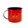 Caneca esmaltada 10 years. - Orange