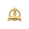 Pingente Medalha Canina Ouro 28 mm