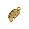 Pingente Folha Ouro 12 mm