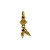 Pingente Folhas Ouro 8 mm