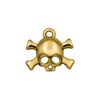Pingente Caveira Ouro 20 mm