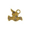 Pingente Pomba da Paz Ouro 13 mm