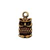 Pingente Coruja Ouro V 7 mm