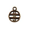 Pingente Redondo Ouro V 15 mm